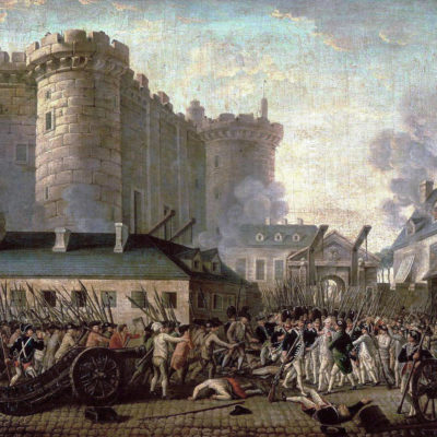 Painting of the storming of the Bastille