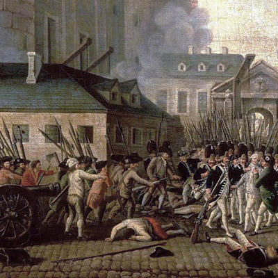 Painting of the storming of the Bastille