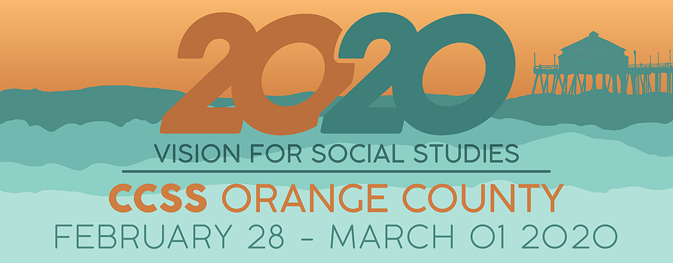 Logo for the 2020 vision for social studies CCSS Orange County