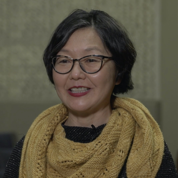 Video still of Naoko Shibusawa