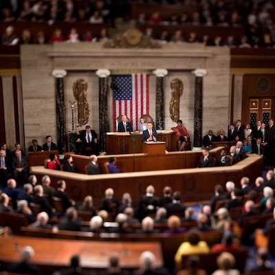 President Obama presents his 2010 State of the Union Address to Congress